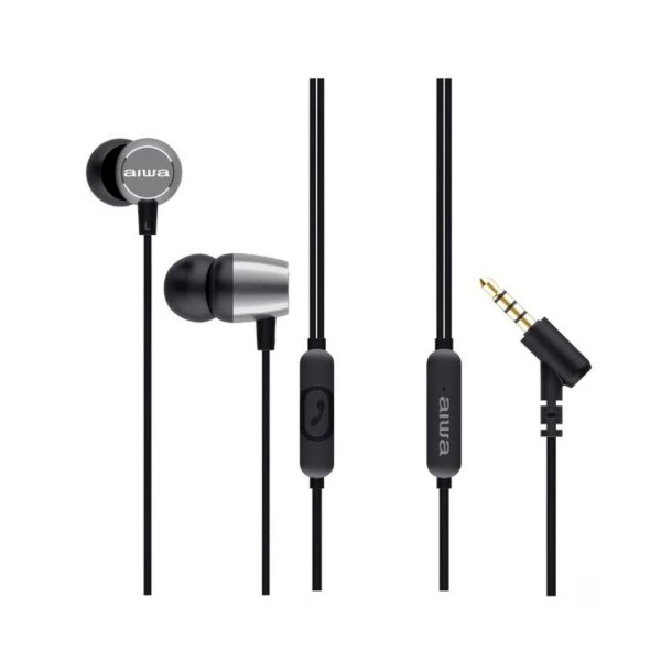 Aiwa estm-30sl silver / auriculares inear con cable