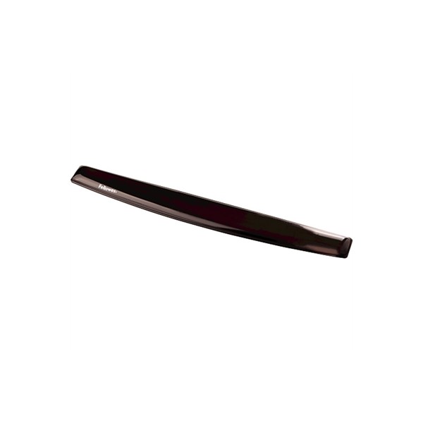 Fellowes reposamuñecas teclado gel crystal negro
